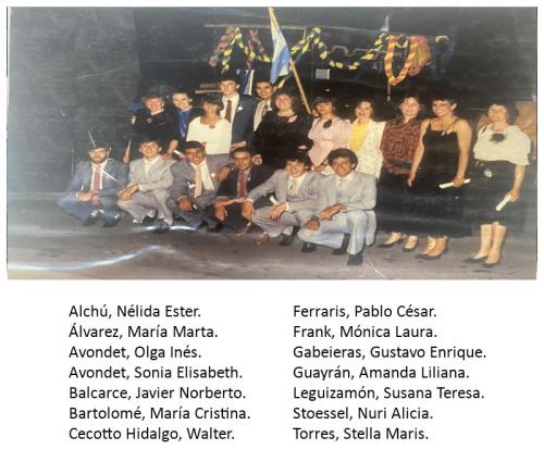 Egresados bachillerato 1988 