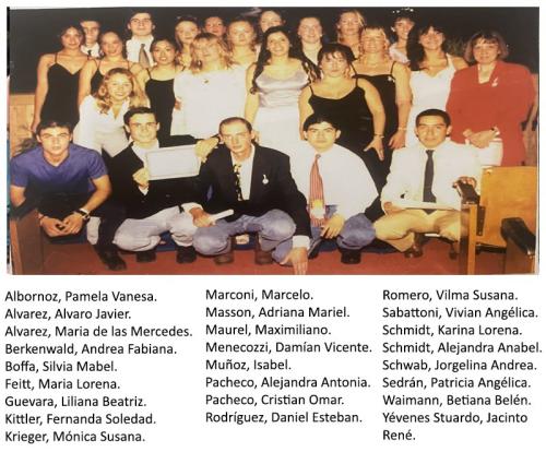 Egresados bachillerato 1998